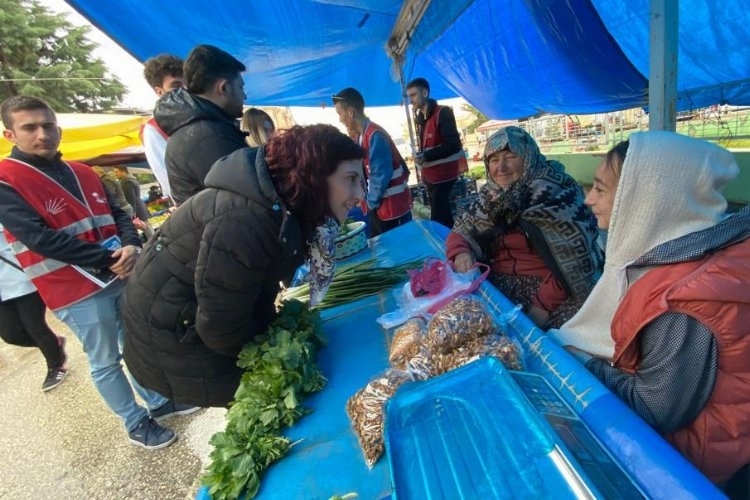 CHP'li gençler Bursa Yenişehir'de sahada