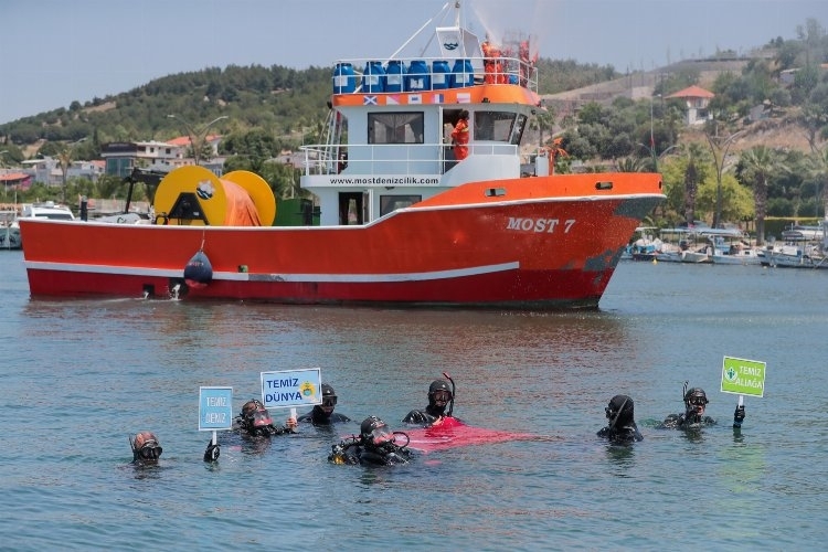 İzmir Aliağa'da 'deniz'den farkındalık