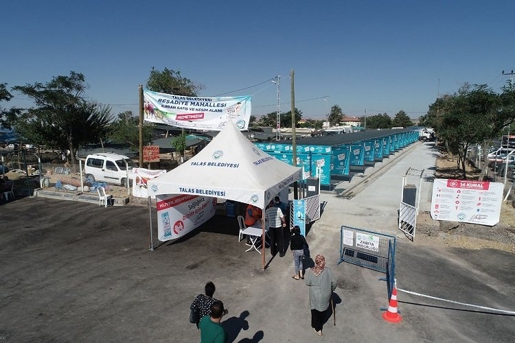 Kayseri Talas'ta kurban yerleri belirlendi