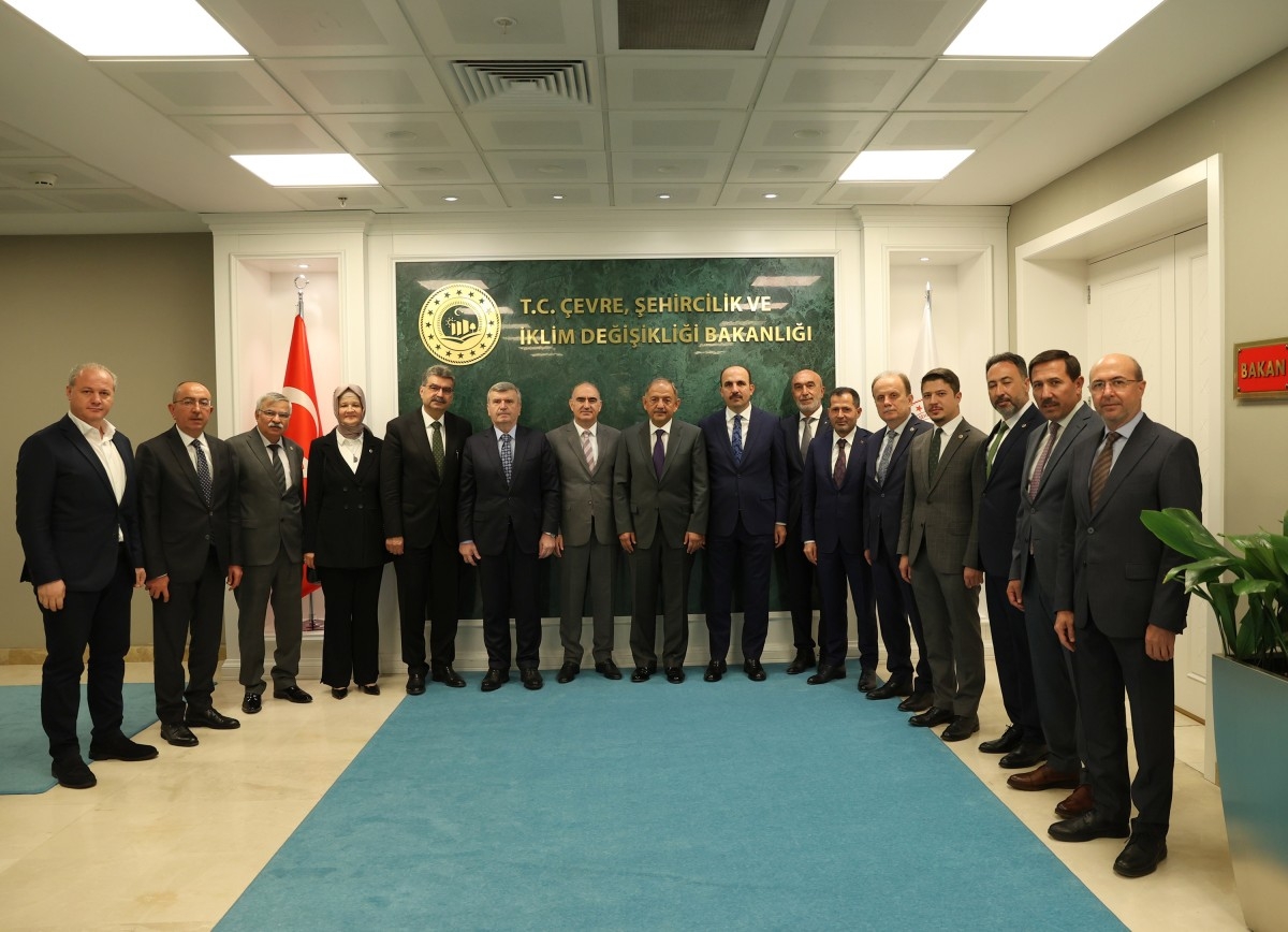 Konya Protokolü, Bakan Özhaseki'yi Ziyaret Etti
