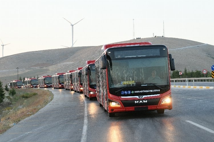 Konya Ulaşım Filosuna Yeni Araçlar Katıldı