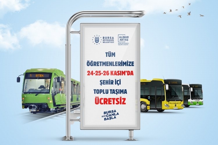 Büyükşehir Belediyesi'nden Öğretmenlere 3 Gün Boyunca Ücretsiz Ulaşım