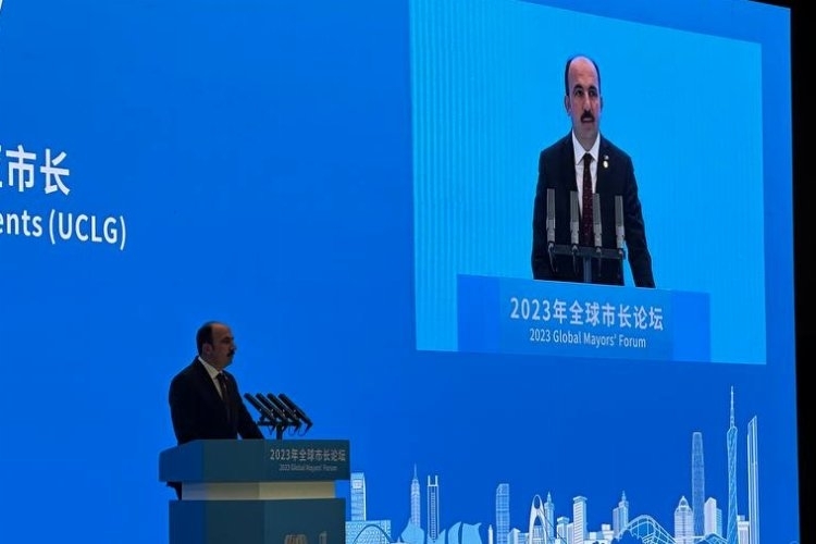 UCLG Başkanı Altay, Çin'de Dünya Belediyelerine Hitap Etti