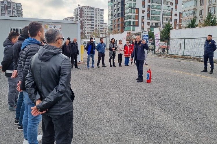 Malatya İtfaiyesi'nden Konteyner Kentler için Yangın Güvenliği Eğitim