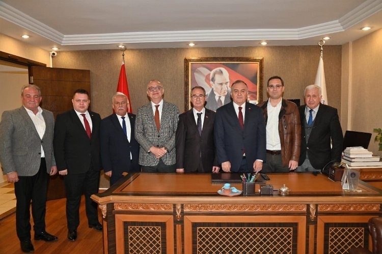 Ergün Başkan Meslek Odasında: Önemli Gelişmeler Masaya Yatırılıyor