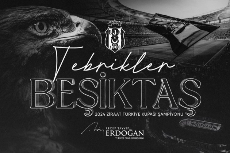Erdoğan'dan Şampiyon Beşiktaş'a Tebrik Mesajı