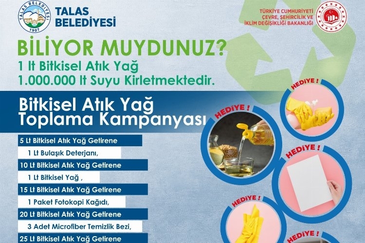 Talas'ta Çevre Günü İçin Özel Bir Kampanya Düzenleniyor