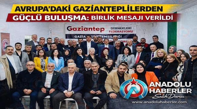 Frankfurt ve Viyana’dan Gaziantep’e Anlamlı Ziyaret