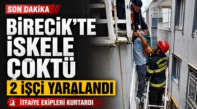 Birecik’te İskele Çöktü: 2 İşçi Yaralandı.