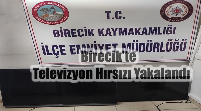 Birecik'te aranan hırsızlık zanlısı tutuklandı
