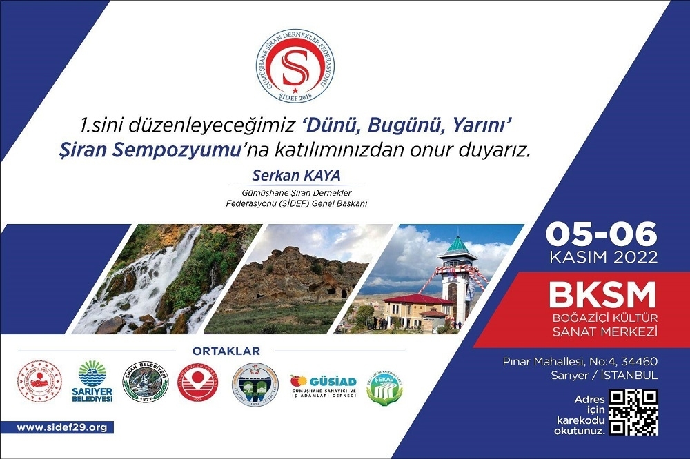 Rektörümüz Prof. Dr. Halil İbrahim Zeybek, Şiran Sempozyumunda Konuşacak