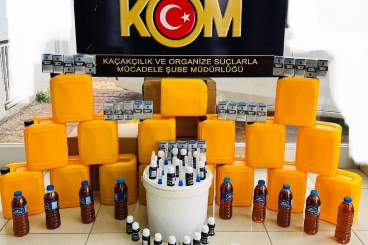 Adıyaman'da litrelerce sahte içki operasyonu