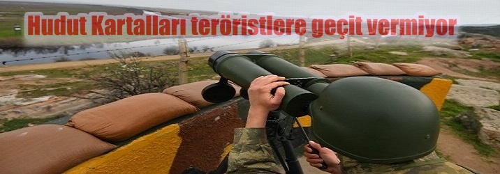 Hudut Kartalları 2 teröriste geçit vermedi