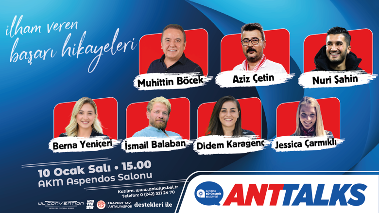 “ANTTALKS: İlham Veren Başarı Hikayeleri” etkinliğiyle Antalyalılarla buluşturacak