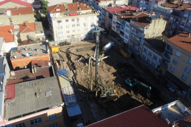 Samsun Büyükşehir Belediyesi,Otopark projesi için ilk kazmayı vuruldu