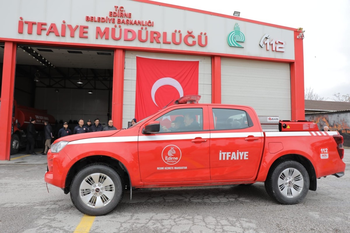 Edirne İtfaiyesi,Öncü müdahale aracını filosuna ekledi.