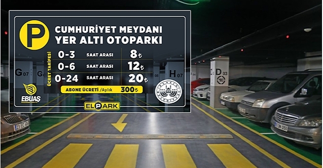  Yer Altı Otoparkı Ücret Tarifesi Belli Oldu