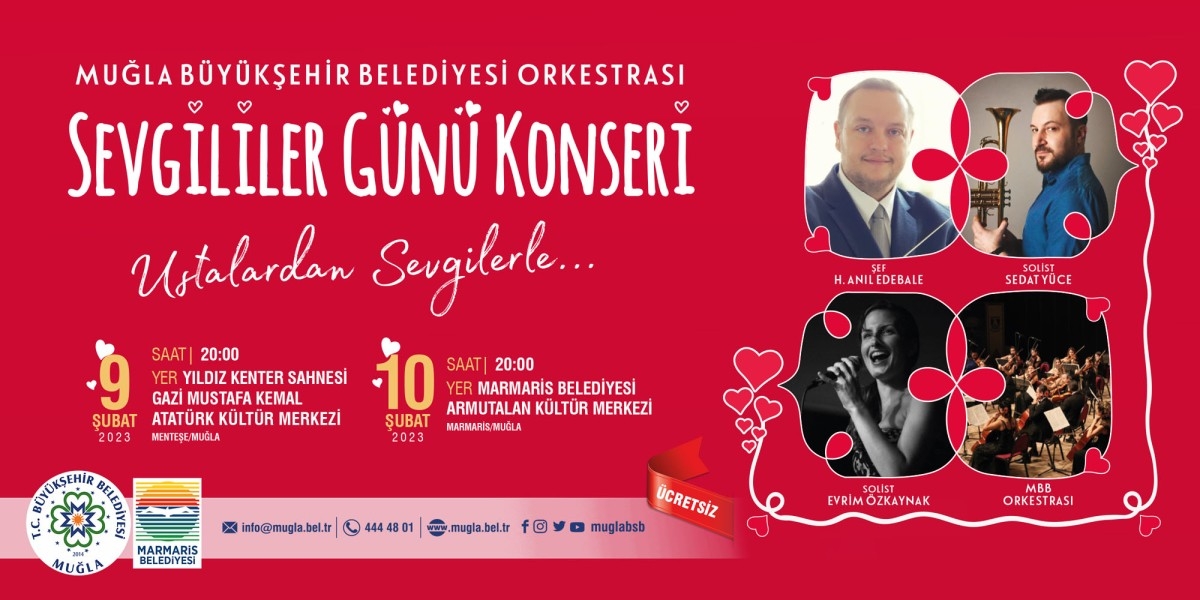 Muğla Büyükşehir’den Sevgililer Günü Konseri