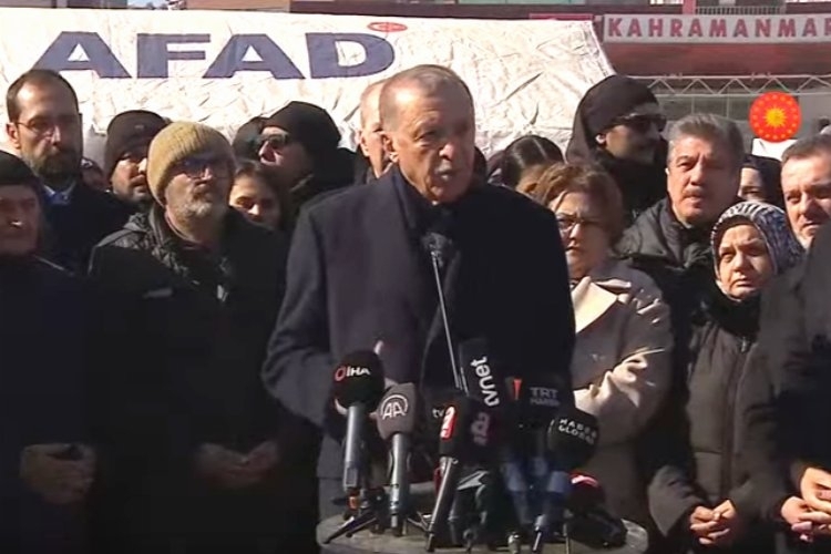 Cumhurbaşkanı Erdoğan deprem bölgesinde...