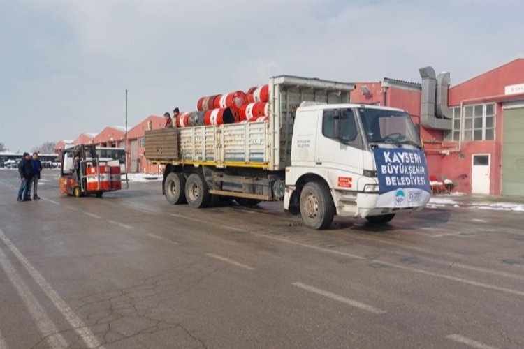 Kayseri'de variller soba olarak tasarlandı.