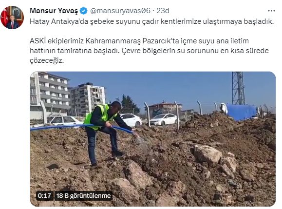 ASKİ EKİPLERİ DEPREM BÖLGESİ  HATAY ANTAKYA’DA