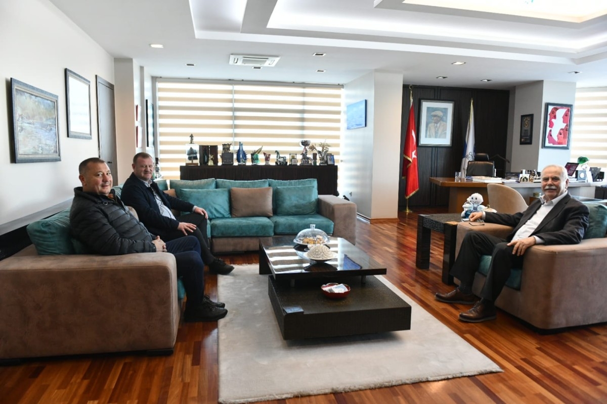 Başkan Gökhan'a Beko firma yetkililerinden ziyaret