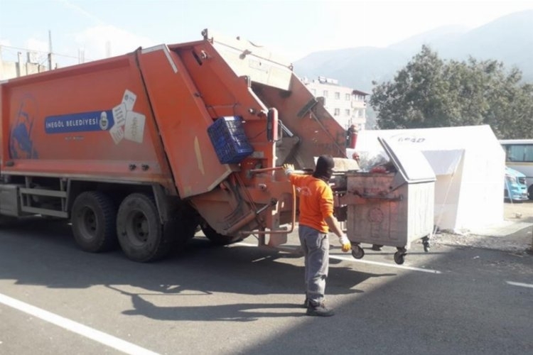 İnegöl Belediyesi Hatay'da Çalışmalarına Devam Ediyor