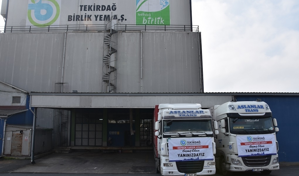 TEKİRDAĞ BÜYÜKŞEHİRDEN DEPREM BÖLGESİNE YEM DESTEĞİ