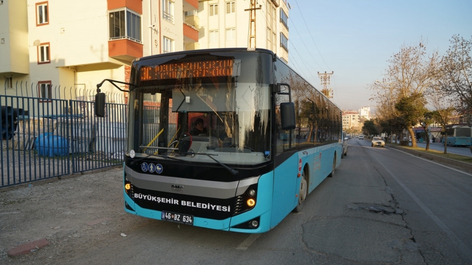 Kahramanmaraş'ta Toplu Taşımada 16 Güzergahta Araçlar Çalışıyor