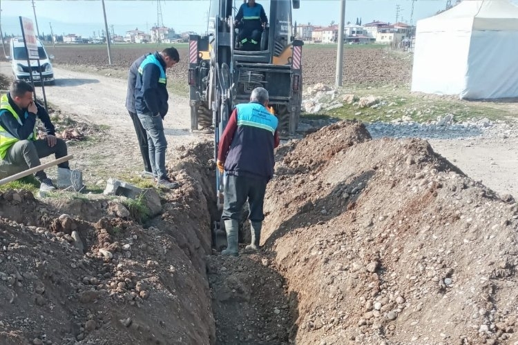 Afet bölgesinde MASKİ çalışmalarına devam ediyor.