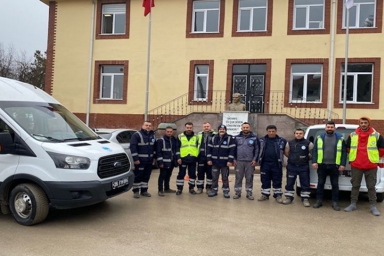 Eskişehir Büyükşehir'den Afet bölgesine personel desteği sürüyor