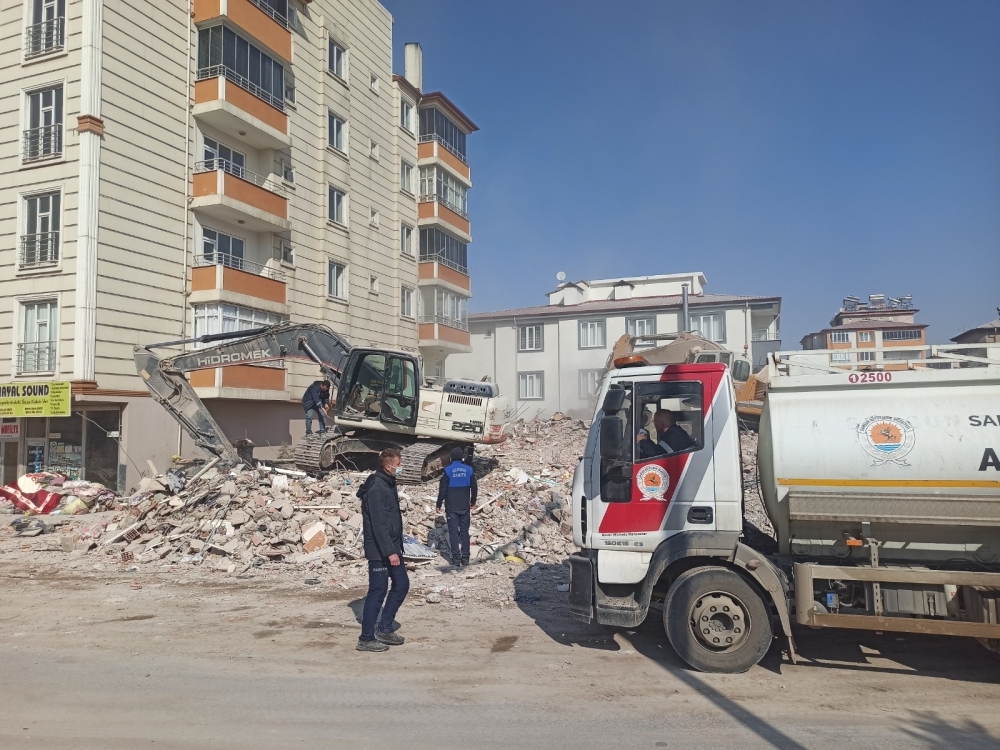 SAMSUN BÜYÜKŞEHİR ZABITA DEPREM BÖLGESİNDE