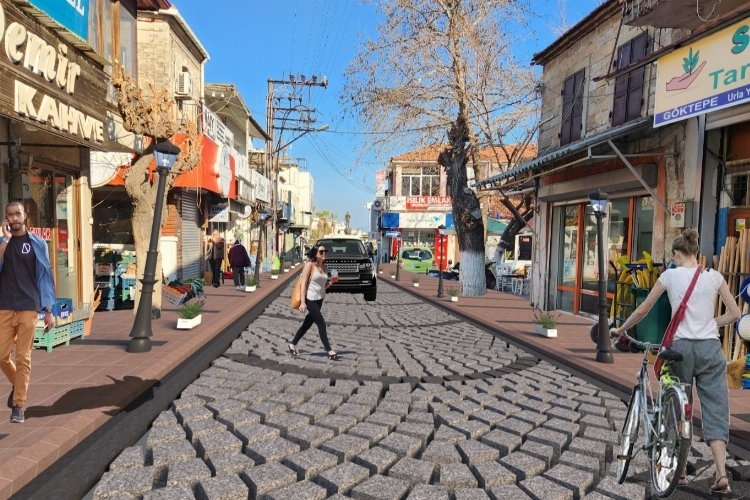 İzmir Urla’da sokakların çehresi değişiyor.