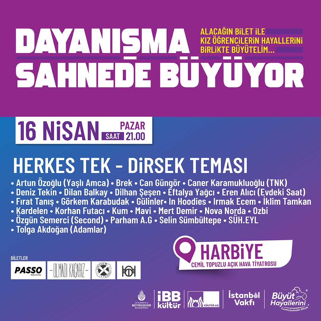 İSTANBUL'DA DAYANIŞMA SAHNEDE BÜYÜYOR