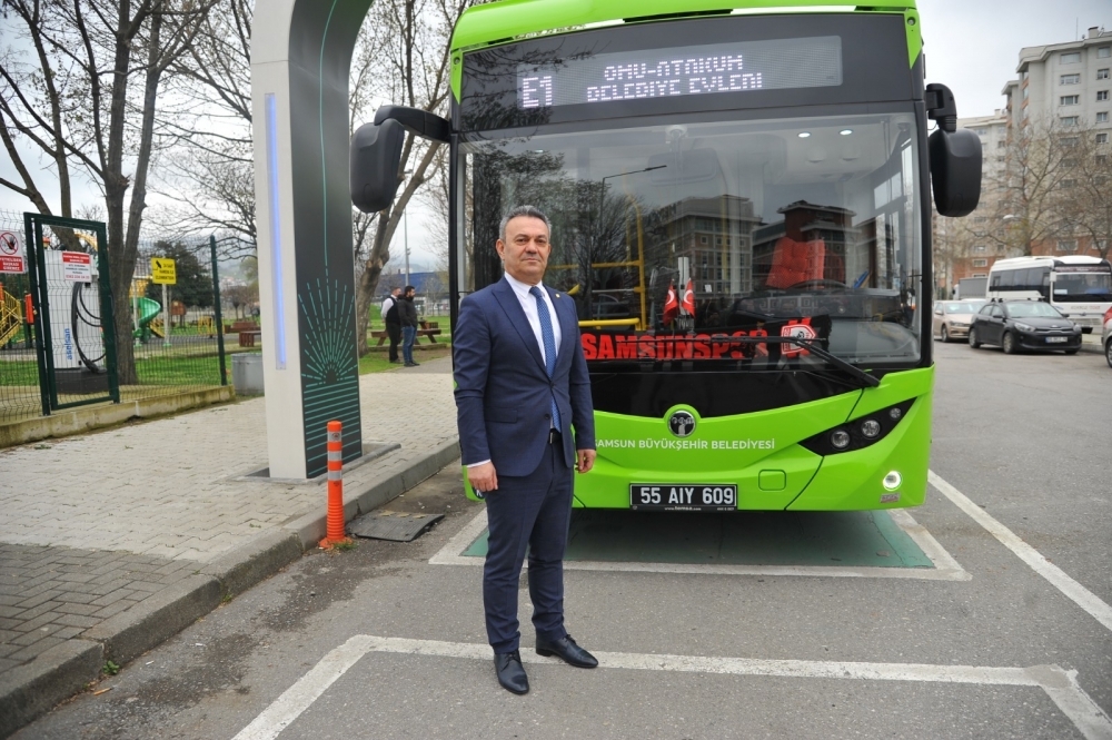 SAMSUN'DA 20 ELEKTRİKLİ OTOBÜSLE 7 AYDA 700 BİN YOLCU TAŞINDI
