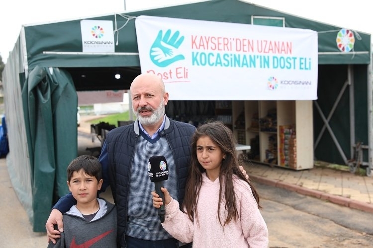 Sosyal Market depremzedeler için Kocasinan'da