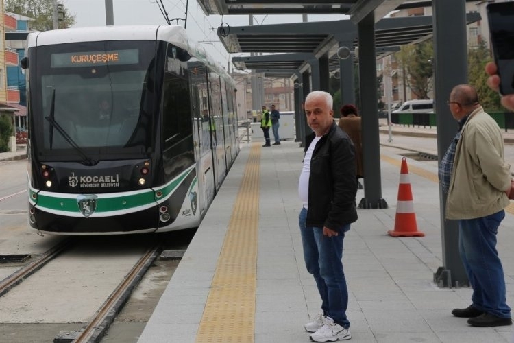 Kocaeli Kuruçeşme tramvay hattında seferler başladı