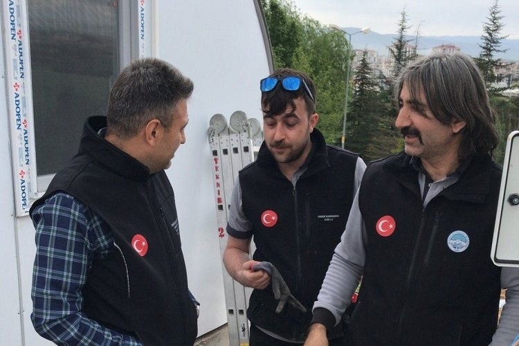 Kayseri Büyükşehir'den Elbistan'a 100 konteyner
