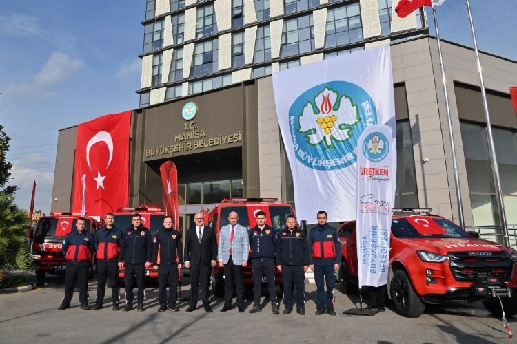 Manisa İtfaiyesine Yeni Araç Katılım
