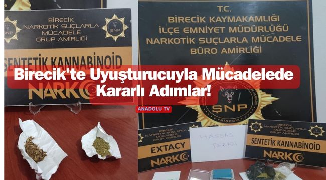 Birecik'te Uyuşturucu Operasyonu: 17 Şüpheliden 3'ü Tutuklandı
