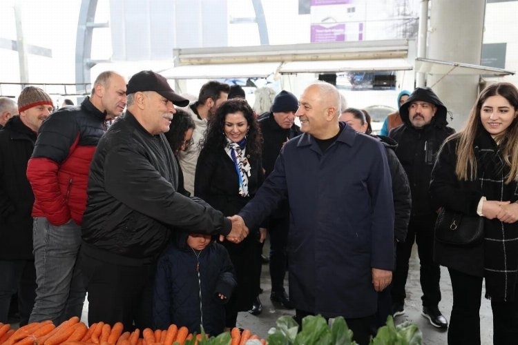Başkan Adayı Büyükgöz, Tatlıkuyu'da Pazar Turunda