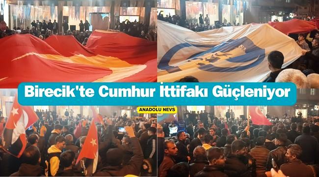 AK Parti Birecik Seçim Ofisine Ülkü Ocaklarından Büyük Destek!
