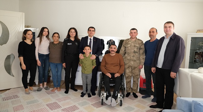 Kaymakam Gürbüz, Gazileri Bayramda Yalnız Bırakmadı