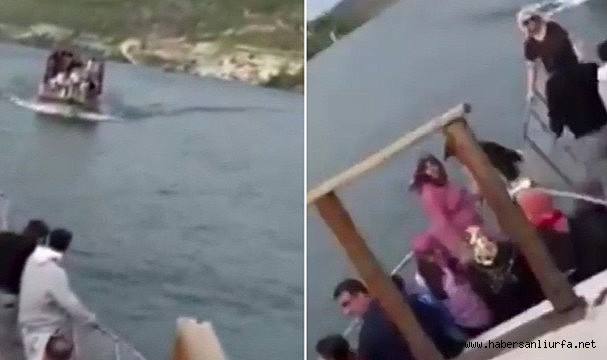 Halfeti'de Fırat Nehri'nde Tekne Çarpışması: Korku Dolu Anlar!