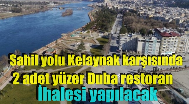 Birecik’te Yüzer Duba Restoran İhalesi Yapılacak 