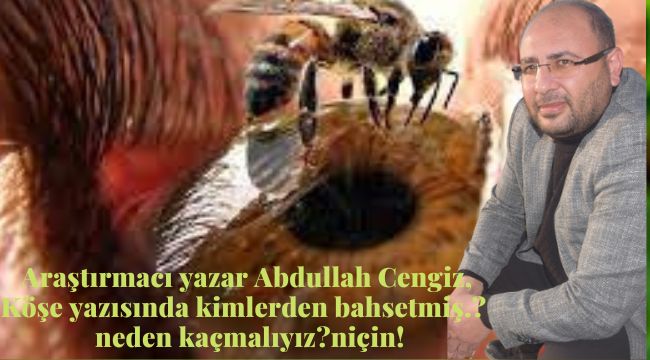 Yazar Abdullah Cengiz,  Köşe yazısında kimlerden bahsetmiş.?  neden kaçmalıyız?